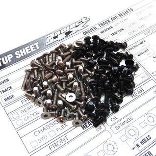 4X Titanium & Alum Hex Socket Screw Set