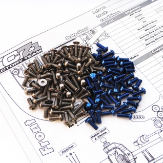 RC10TC7.1 Titan & Alum Hex Socket Screw Set