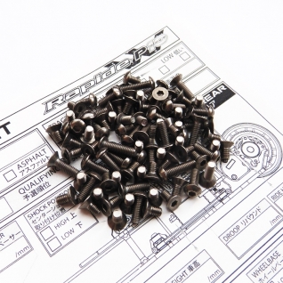 P10W Titanium Hex Socket Screw Set