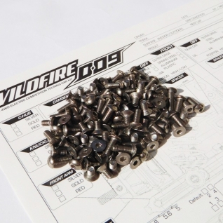 WildFire D09 Titanium Hex Socket Screw Set