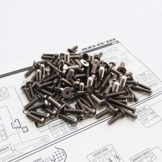 XB8'18 Titanium Hex Socket Screw Set