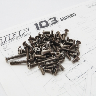 TRF103 Titanium Hex Socket Screw Set