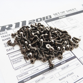 R11'18 Titanium Hex Socket Screw Set