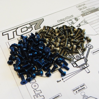 RC10TC7 Titan & Alum Hex Socket Screw Set