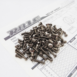 R8.1E'18 Titanium Hex Socket Screw Set