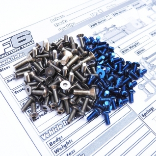 RC10F6 Titan/Alum Hex Socket Screw Set