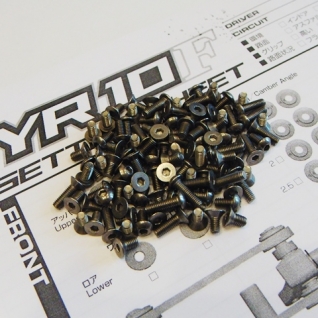 YR10F Titanium Hex Socket Screw Set