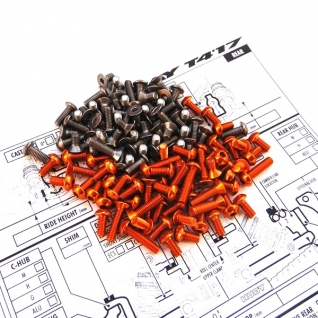 T4'17 Titanium & Alum Hex Socket Screw Set