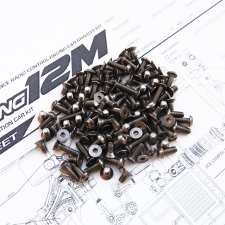 Lightning 12M Titanium Hex Socket Screw Set