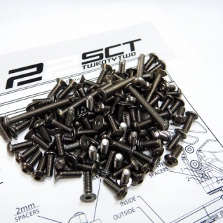 TLR 22SCT (Rear Motor) Titanium Hex Socket Screw Set