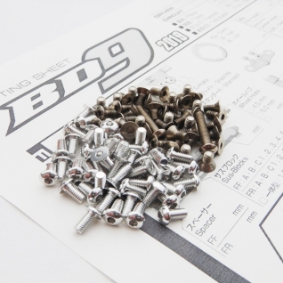 BD9'19 Titan/Alum Hex Socket Screw Set