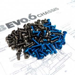 TB EVO.6 Titanium & Alloy Hex Socket Screw Set