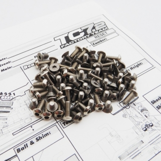 RC10TC7.2 Titanium Hex Socket Screw Set