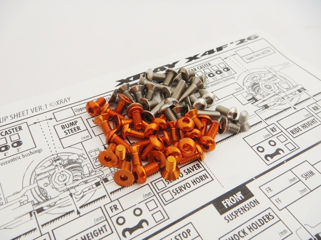 X4F 2026 Titan/Alum Hex Socket Screw Set