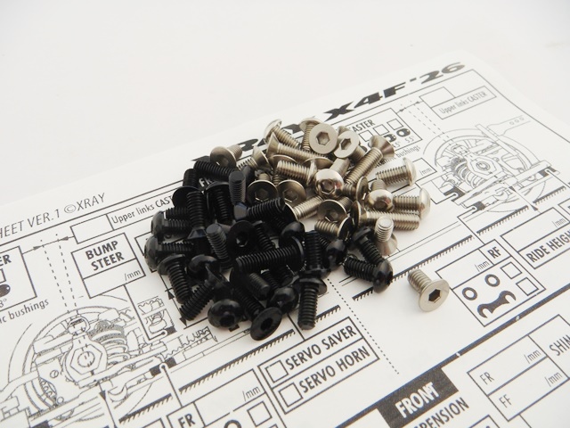 X4F 2026 Titan/Alum Hex Socket Screw Set