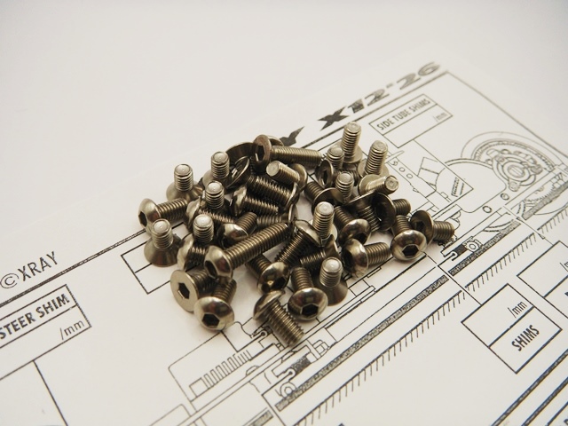 X12 2026 Titanium Hex Socket Screw Set