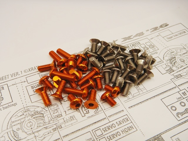 X4 2026 Titan/Alloy Hex Socket Screw Set