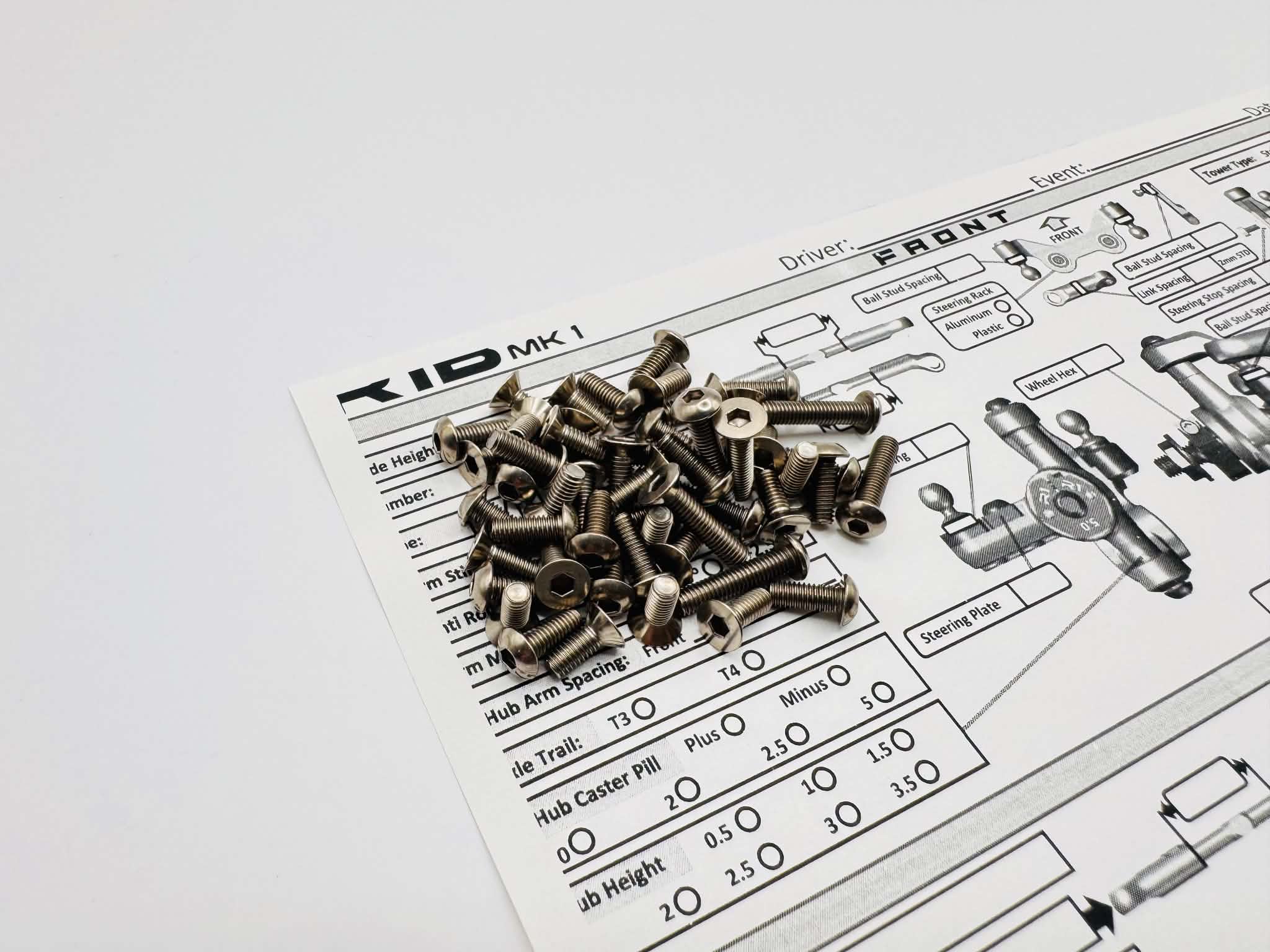R1B Mark1 C/D Titan Hex Socket Screw Set