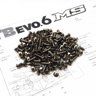 TB EVO6 MS Titanium Hex Socket Screw Set 