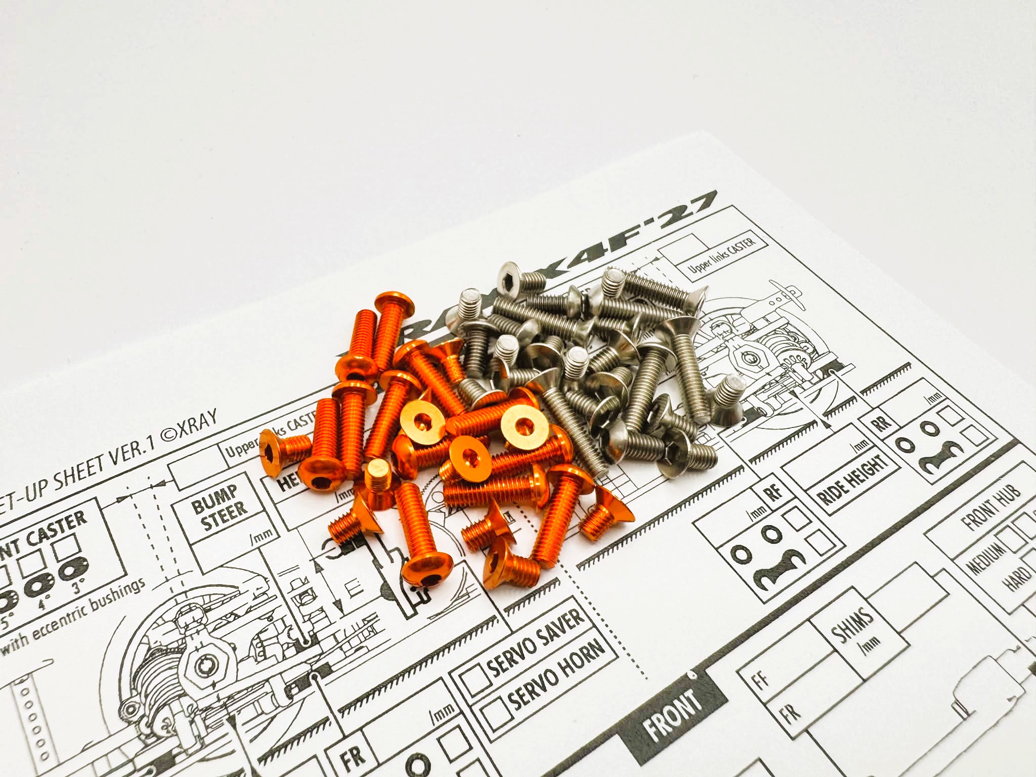 X4F 2027 Titan/Alum Hex Socket Screw Set