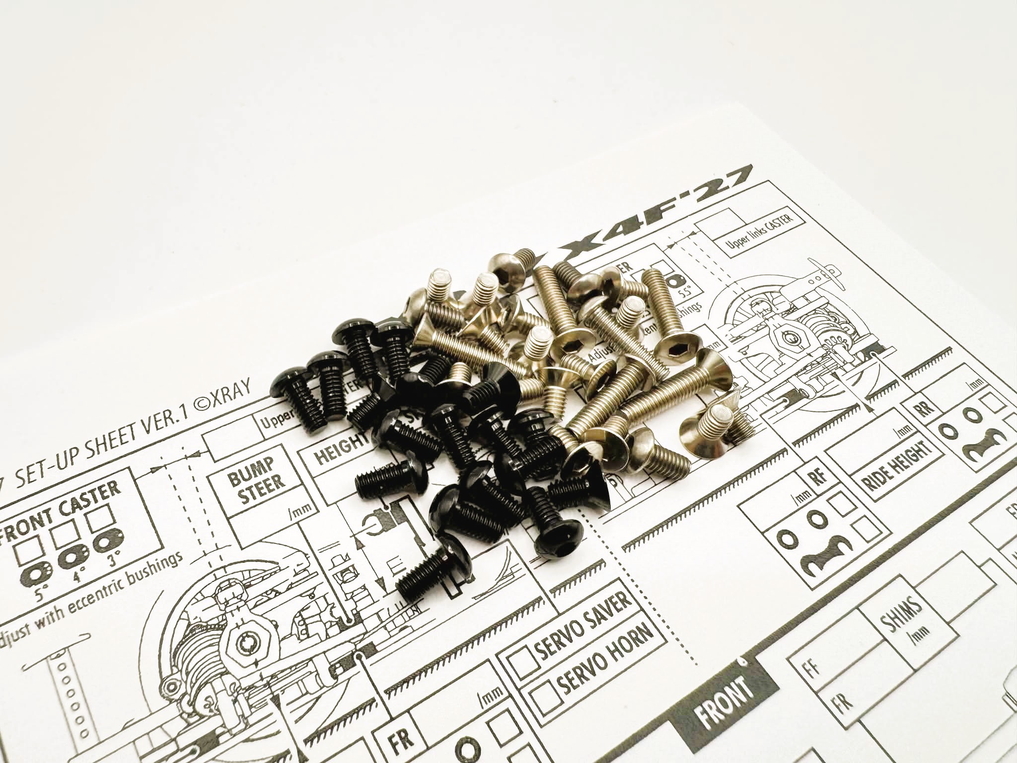 X4F 2027 Titan/Alum Hex Socket Screw Set