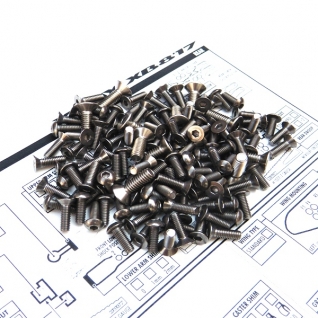 XB8'17 Titanium Hex Socket Screw Set