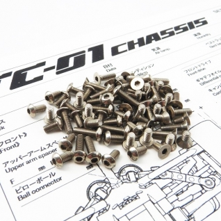TC-01 Titanium Hex Socket Screw Set