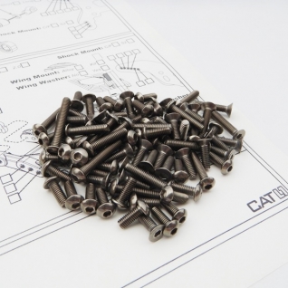 CAT L1 Titanium Hex Socket Screw Set 