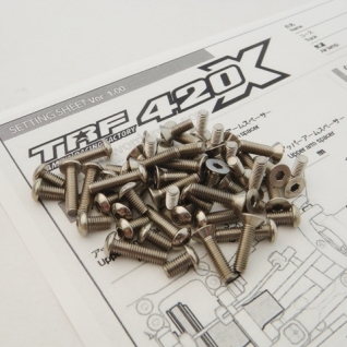TRF420X Titanium Hex Socket Screw Set 
