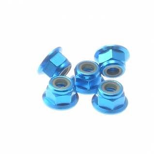 4mm Alloy Flange Nylon Nut