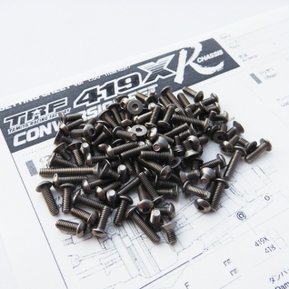 TRF419XR Titanium Hex Socket Screw Set