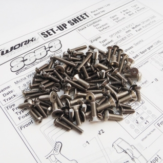 S35-3 Titanium Hex Socket Screw Set