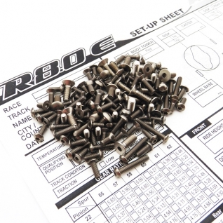 R8.0E Titanium Hex Socket Screw Set 