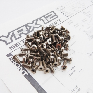 YRX12'19 Titanium Hex Socket Screw Set