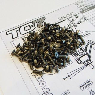 RC10TC7 Titanium Hex Socket Screw Set