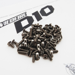 WildFire D10 Titanium Hex Socket Screw Set