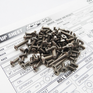 4X EVO Titanium Hex Socket Screw Set