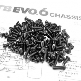 TB EVO.6 Titanium Hex Socket Screw Set