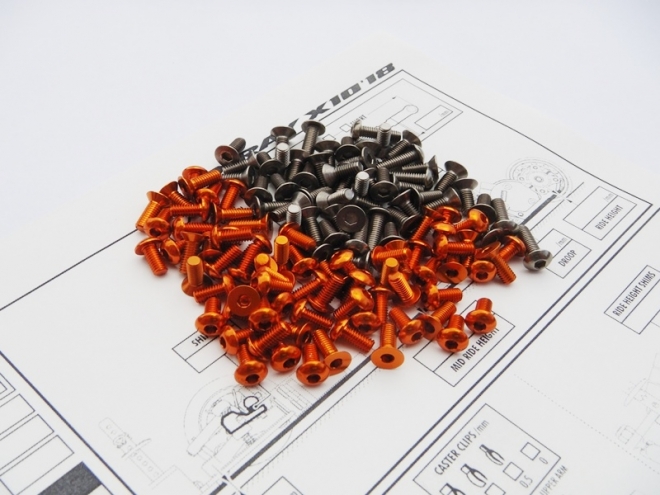 New Lightweight Screw Kits for Xray, XPRESS, Awesomatix.