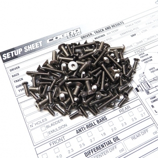 COBRA SRX8 Titanium Hex Socket Screw Set