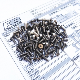 RC10F6 Titanium Hex Socket Screw Set