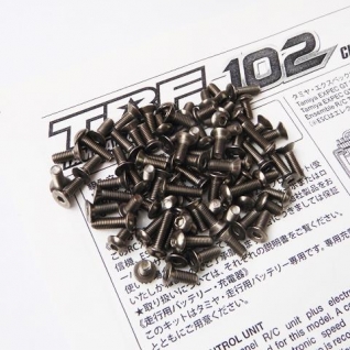 TRF102 Titanium Hex Socket Screw Set