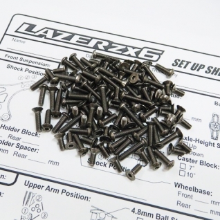 LAZER ZX6 Titanium Hex Socket Screw Set