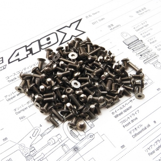 TRF419X Titanium Hex Socket Screw Set