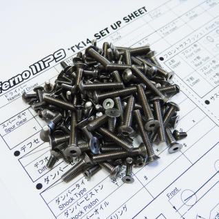 MP9 TKI4 Titanium Hex Socket Screw Set